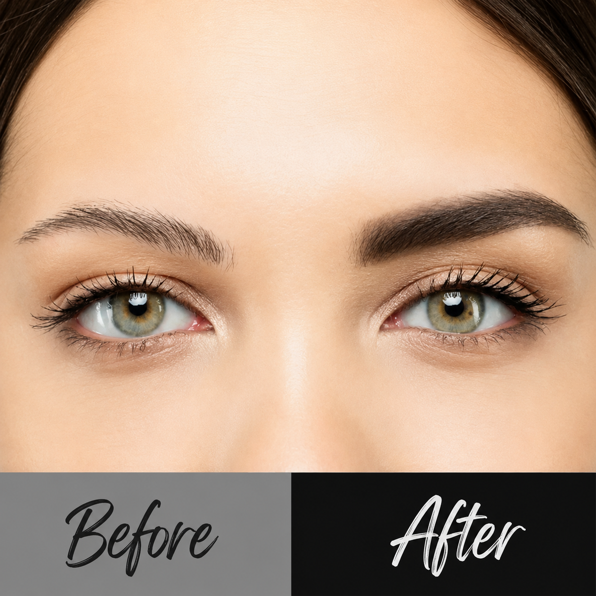 Ensemble de 12 pochoirs à sourcils avec bande réglable