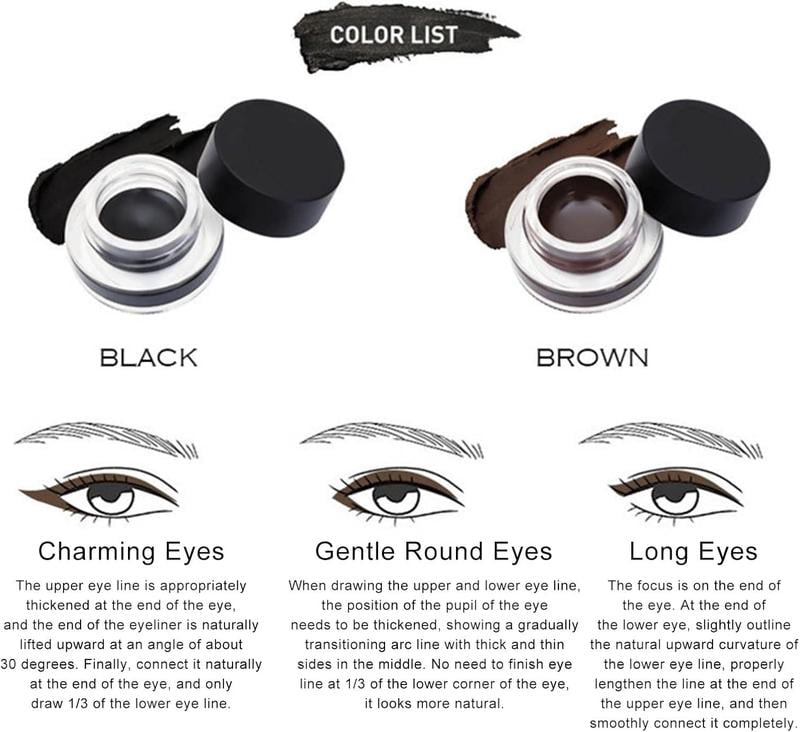 Crayons et traceurs pour les yeux à pointe de précision