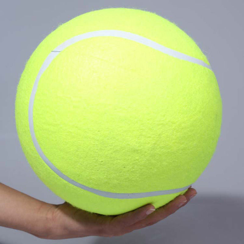 Felineau Balle de Tennis Géante XXL pour Chien — Diamètre 24 cm