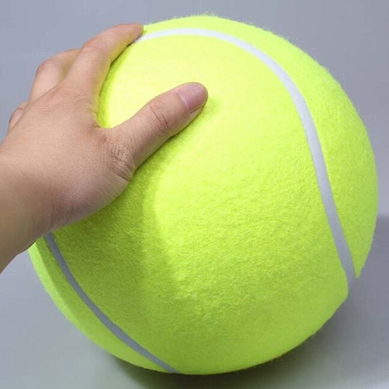 Felineau Balle de Tennis Géante XXL pour Chien — Diamètre 24 cm