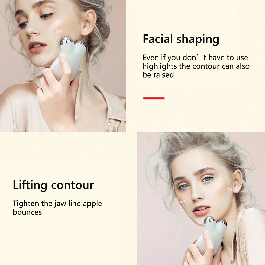 Appareil de massage facial à microcourants