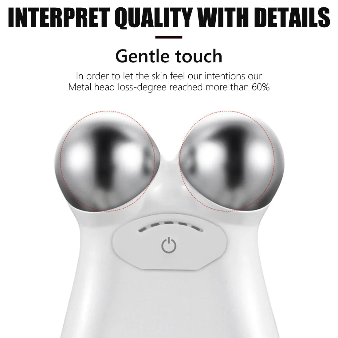 Appareil de massage facial à microcourants