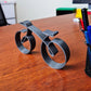 Sculpture vélo en métal minimaliste