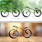 Sculpture vélo en métal minimaliste