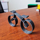 Sculpture vélo en métal minimaliste