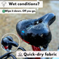 Selle de vélo rembourrée en mousse à mémoire de forme
