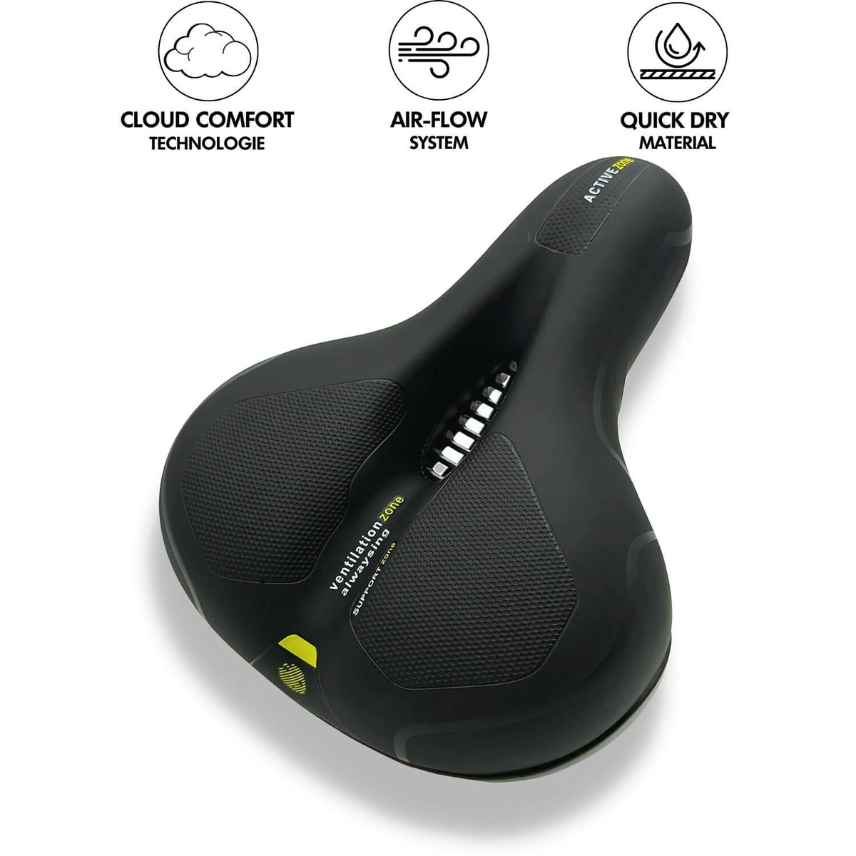 Selle de vélo rembourrée en mousse à mémoire de forme
