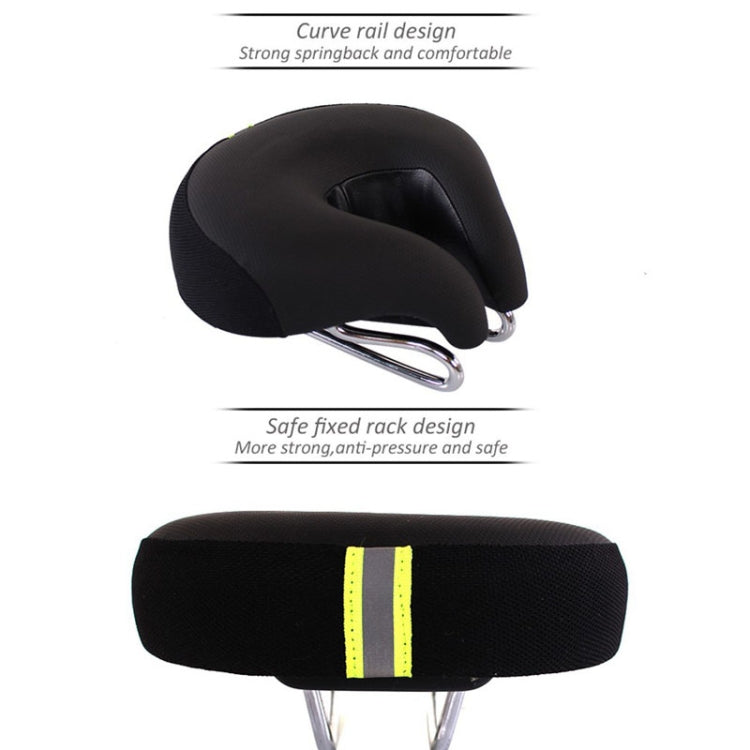 Selle de vélo sans bec rembourrée 20 × 18 cm