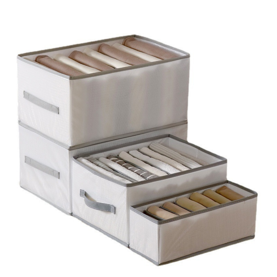 Boîte de rangement pliable à compartiments