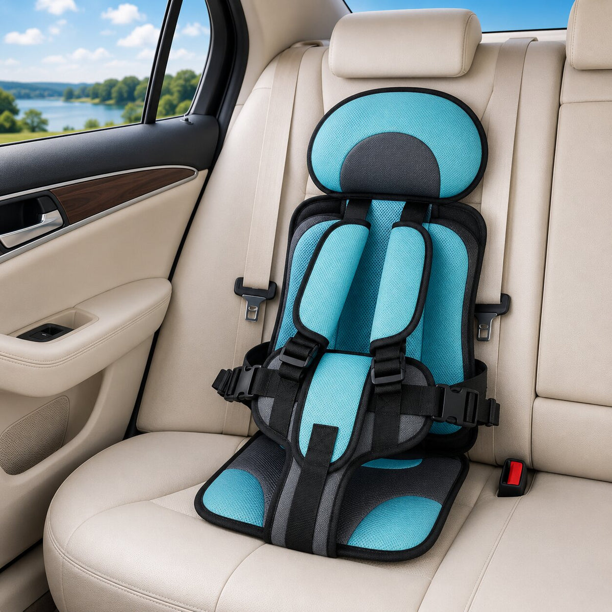Siège pliable pour enfant avec sangles réglables