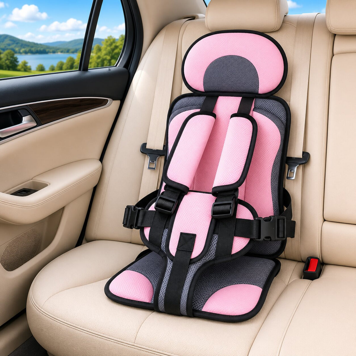 Siège pliable pour enfant avec sangles réglables