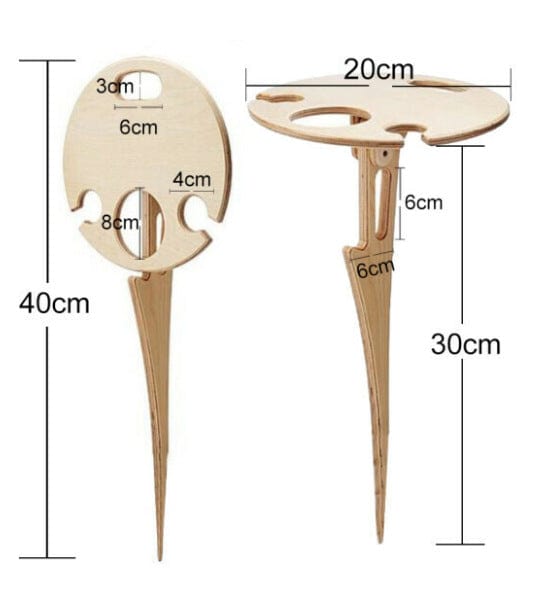 Table de pique-nique pliable en bois
