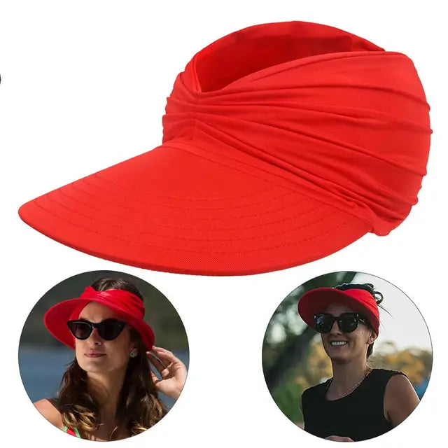 Chapeau de soleil pliable à large bord