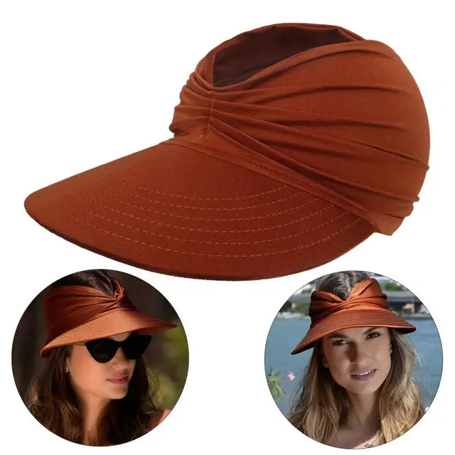 Chapeau de soleil pliable à large bord