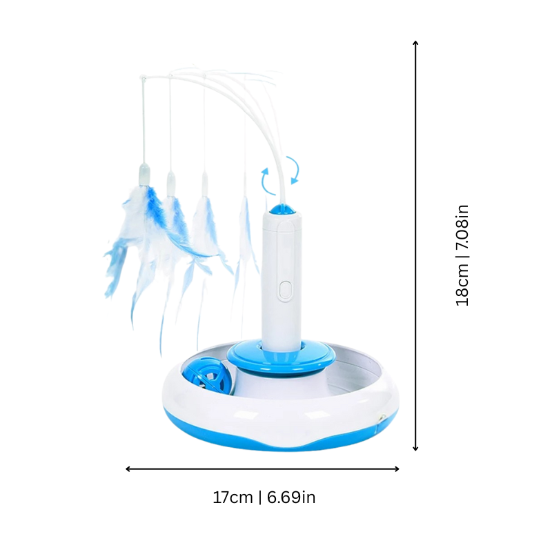 Felineau Plumeau Chasse Interactif Félin - Éveil Instinct Prédateur Naturel