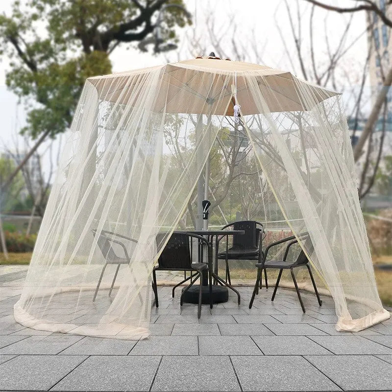 Moustiquaire de jardin avec anneau lestable et sac