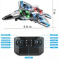 Avion télécommandé rechargeable USB avec LED et figures à 360°