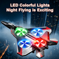 Avion télécommandé rechargeable USB avec LED et figures à 360°