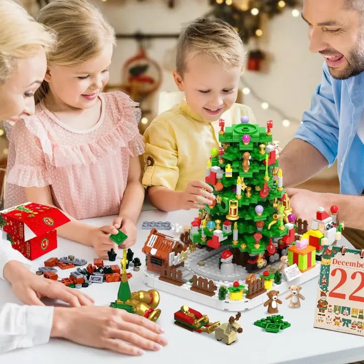 Arbre de fêtes à construire pièce par pièce