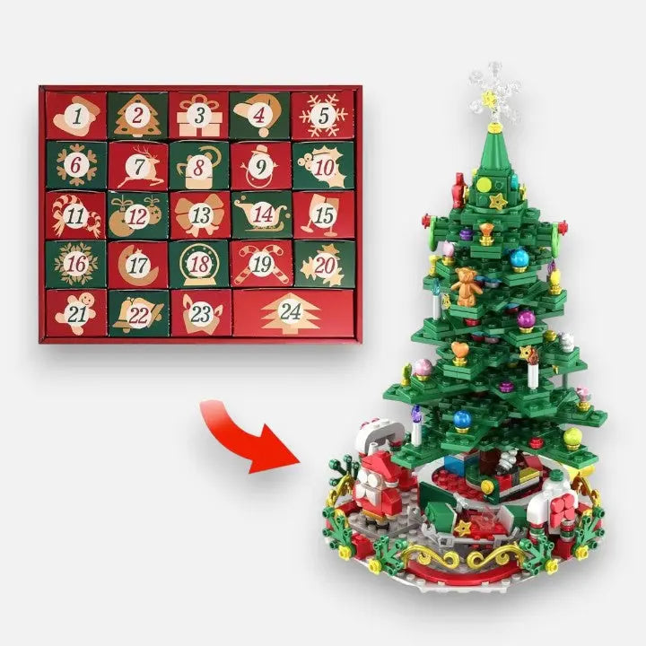 Arbre de fêtes à construire pièce par pièce