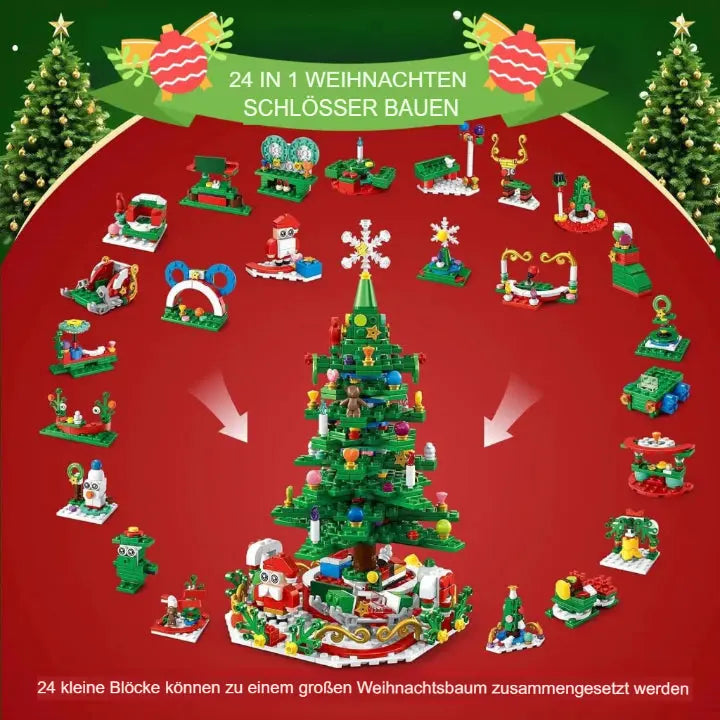 Arbre de fêtes à construire pièce par pièce