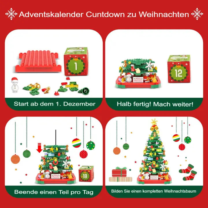 Arbre de fêtes à construire pièce par pièce