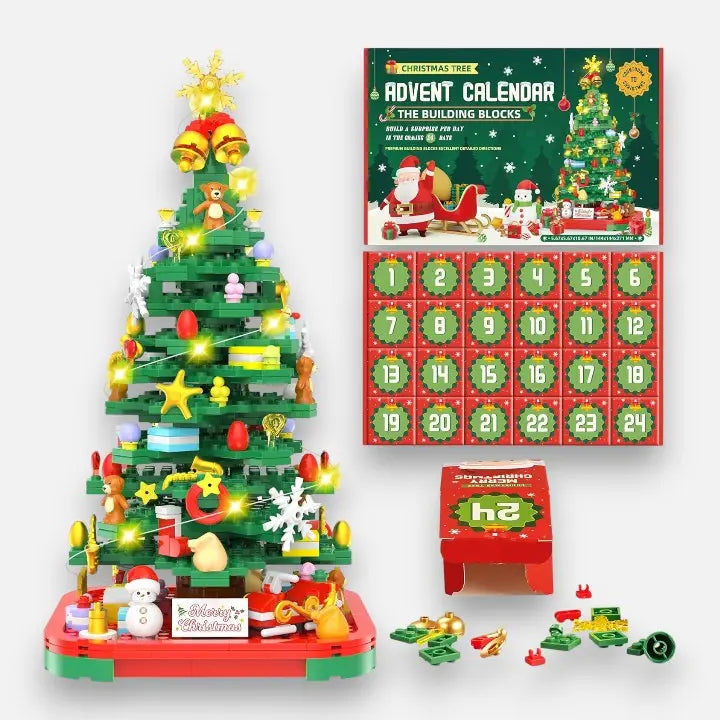 Arbre de fêtes à construire pièce par pièce