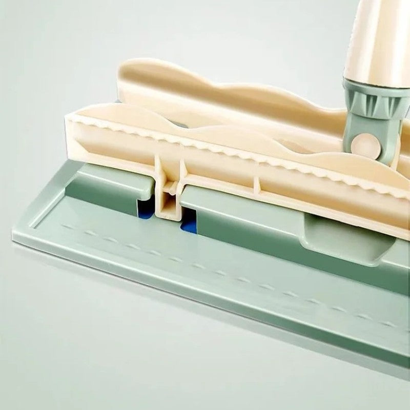 Balai plat télescopique pour sols secs et humides