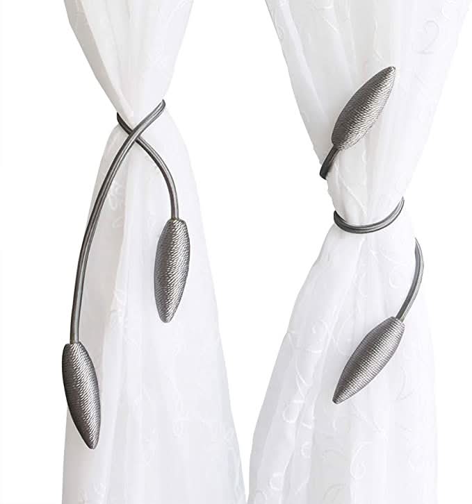 Embrasse de rideau flexible en aluminium et polyester 53 cm