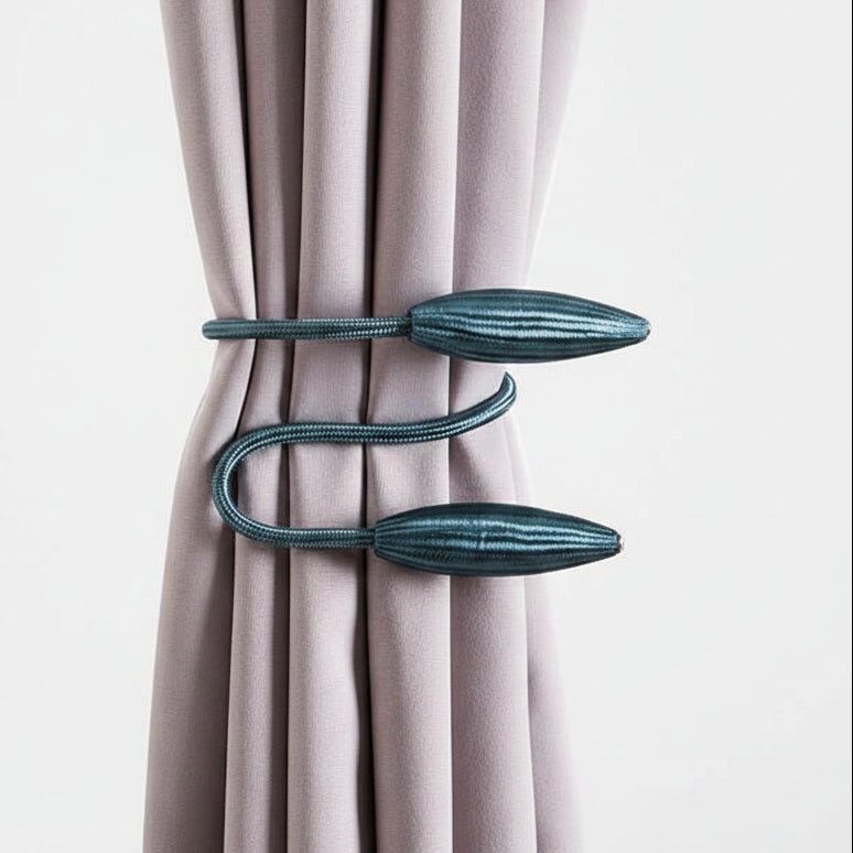 Embrasse de rideau flexible en aluminium et polyester 53 cm