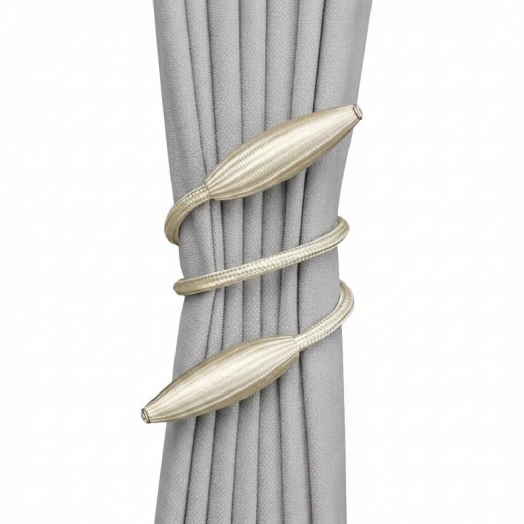 Embrasse de rideau flexible en aluminium et polyester 53 cm