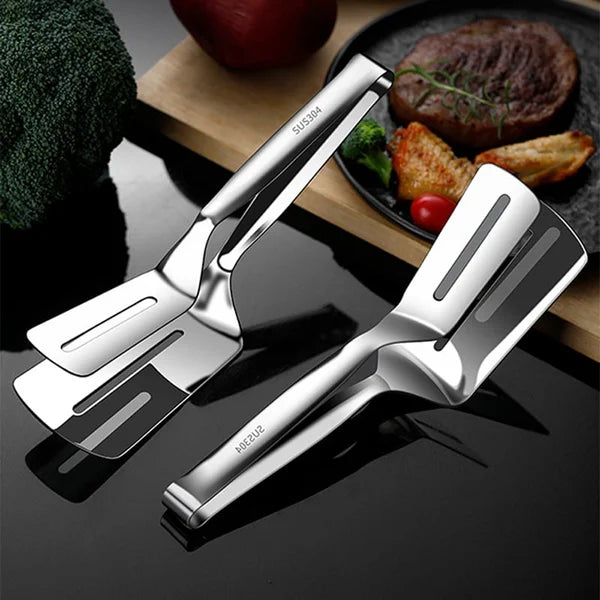 Pince spatule double face en acier inoxydable