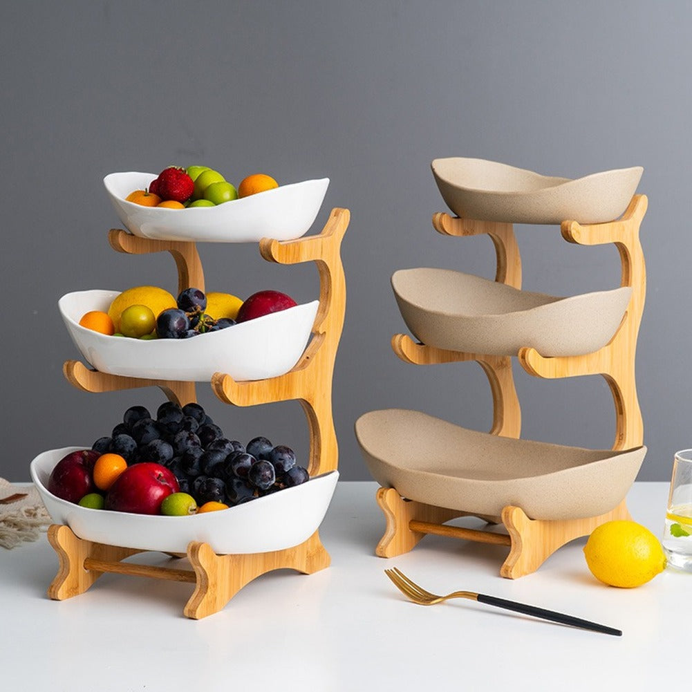 Présentoir à fruits à 2 ou 3 niveaux