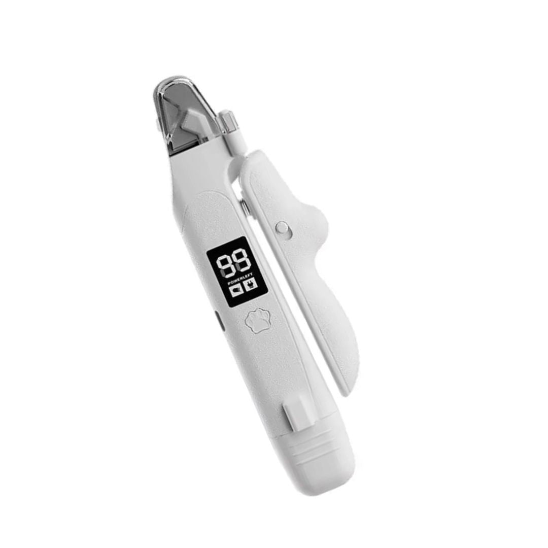 Coupe-Griffes et Lime Électrique 2-en-1 avec LED