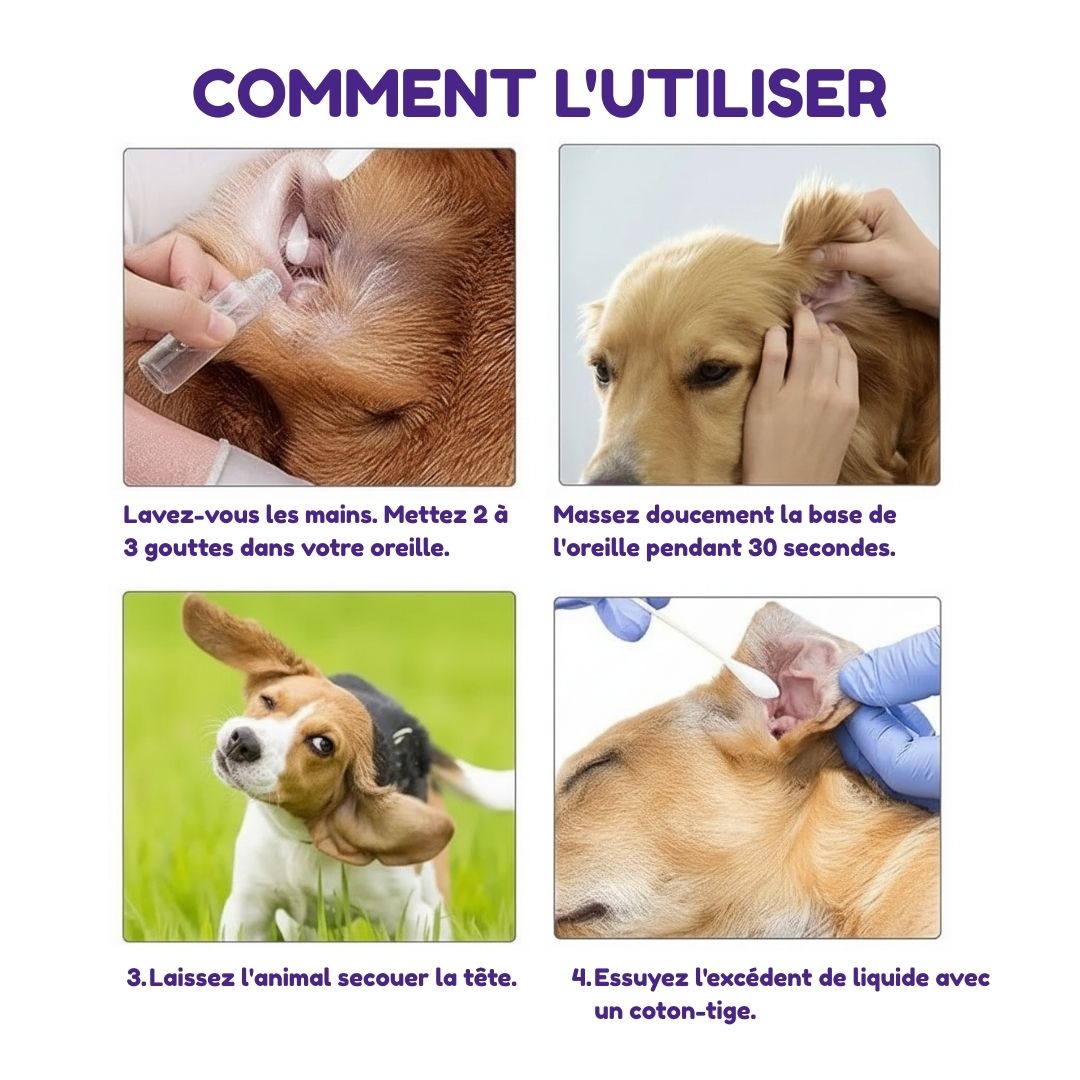 Spray Nettoyant Apaisant pour Oreilles – Chiens & Chats (118 ml)