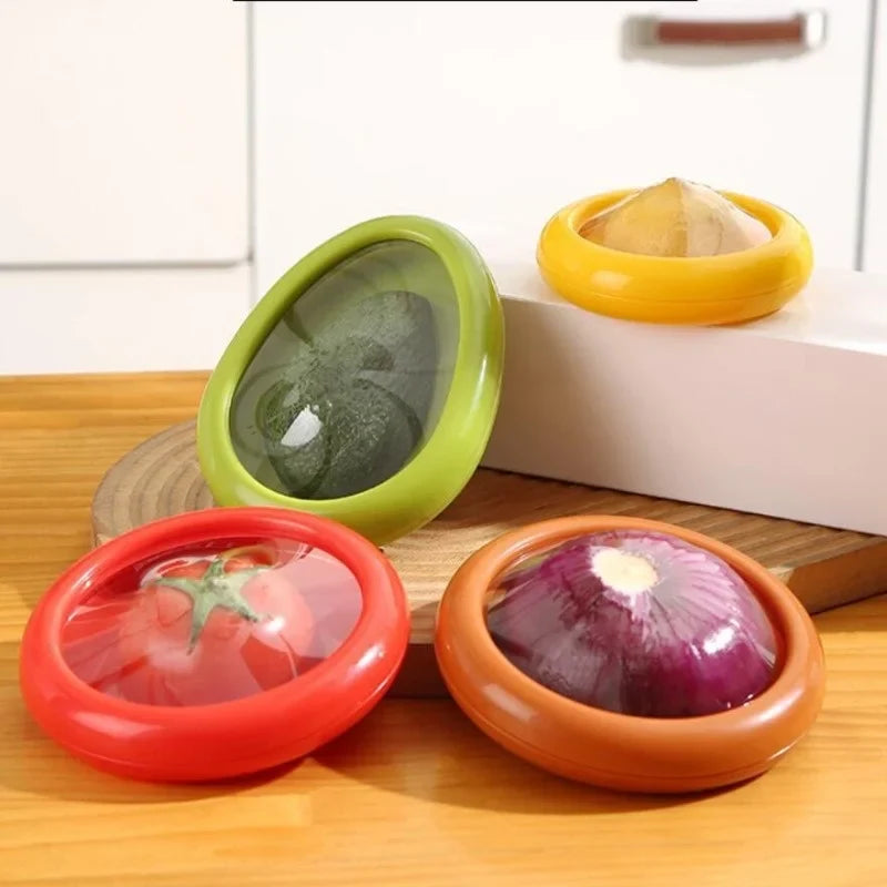 Boîte de conservation pour fruits coupés avec film souple