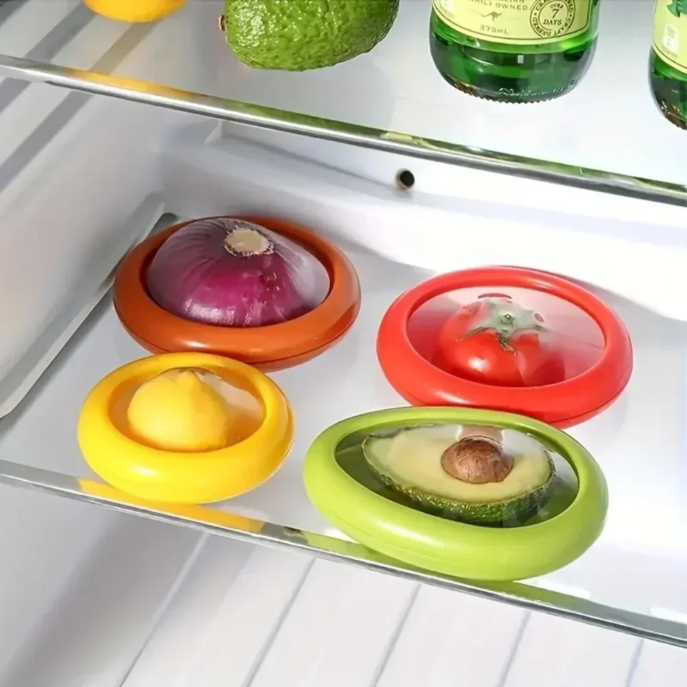 Boîte de conservation pour fruits coupés avec film souple
