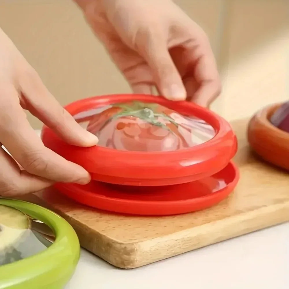 Boîte de conservation pour fruits coupés avec film souple