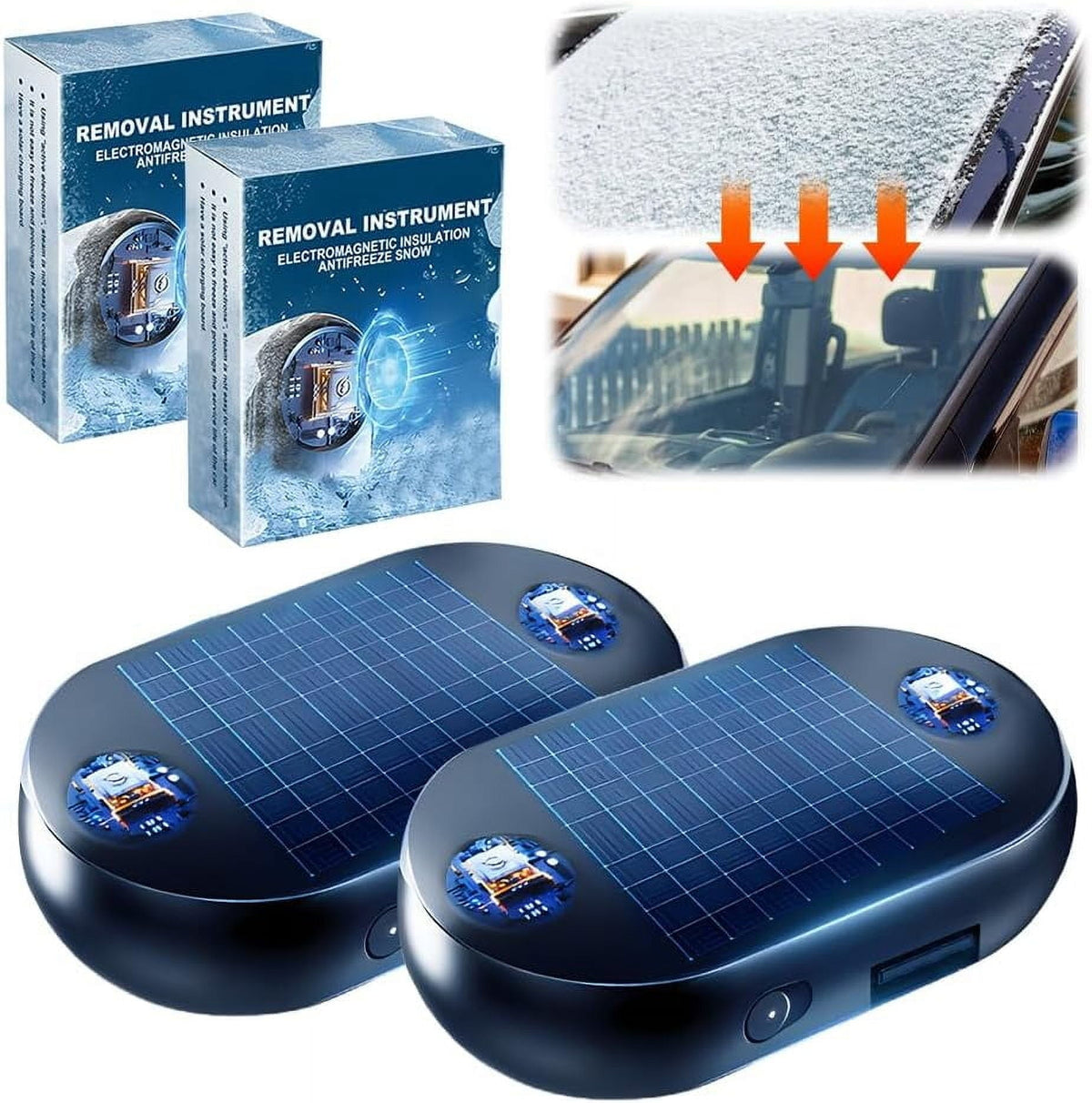 Appareil automobile compact à alimentation solaire et USB