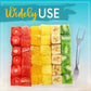 Lot de 2 coupe-fruits 2 en 1 en acier inoxydable 304
