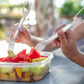 Lot de 2 coupe-fruits 2 en 1 en acier inoxydable 304