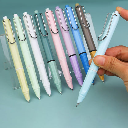 Lot de 3 stylos-plume rétractables à bouton