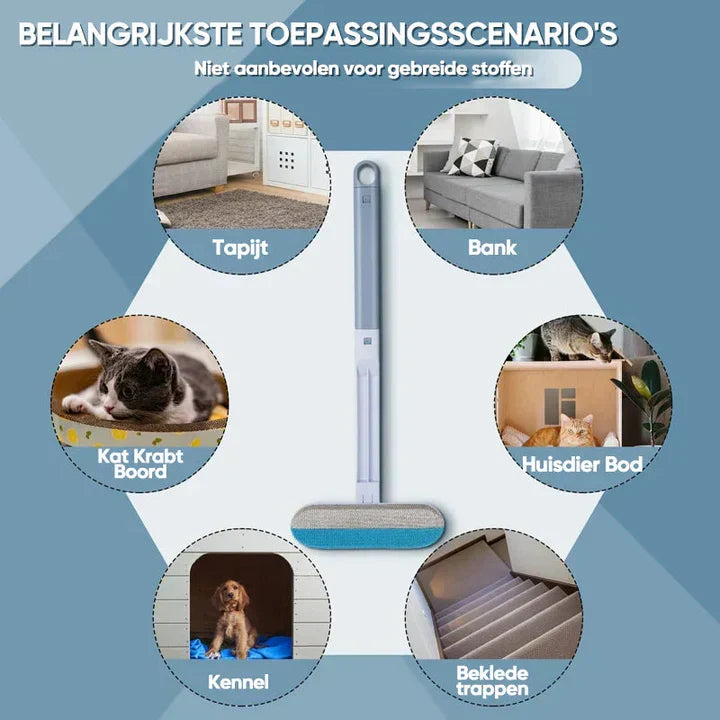 Brosse pour retirer les poils d’animaux et les peluches