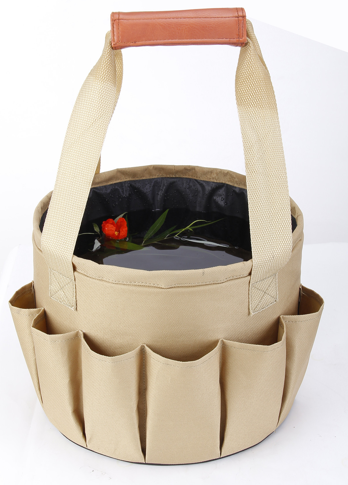 Outils de jardinage en métal avec sac de transport, 10 pièces