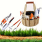 Outils de jardinage en métal avec sac de transport, 10 pièces