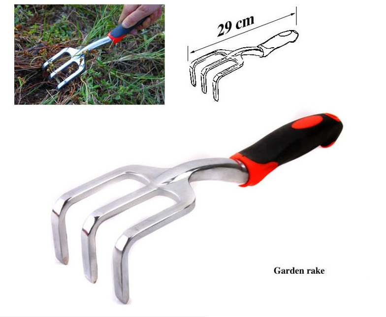 Outils de jardinage en métal avec sac de transport, 10 pièces