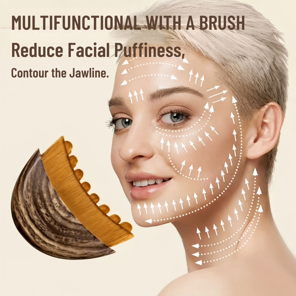 Brosse de massage facial ergonomique