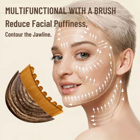 Brosse de massage facial ergonomique
