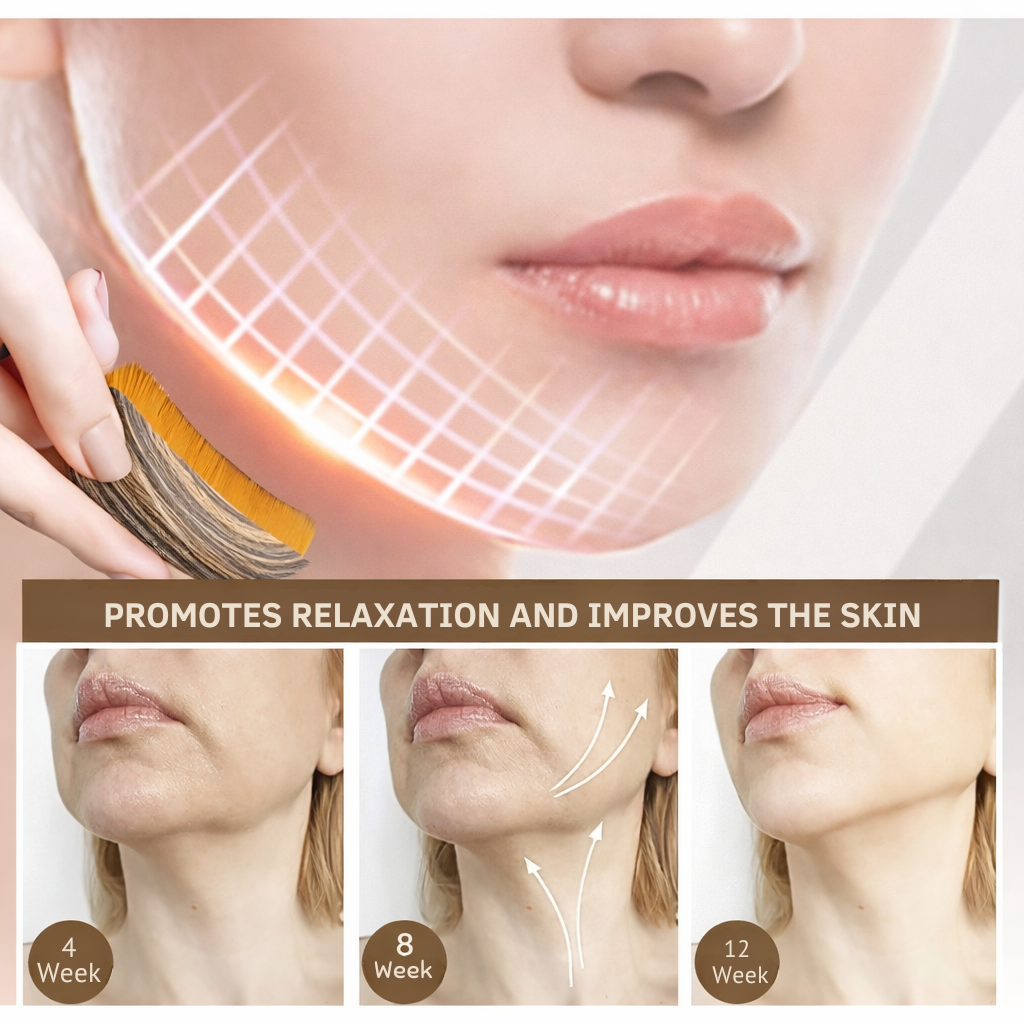 Brosse de massage facial ergonomique