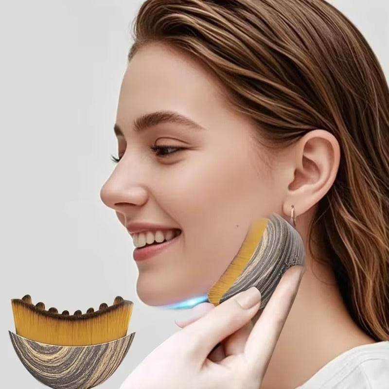 Brosse de massage facial ergonomique